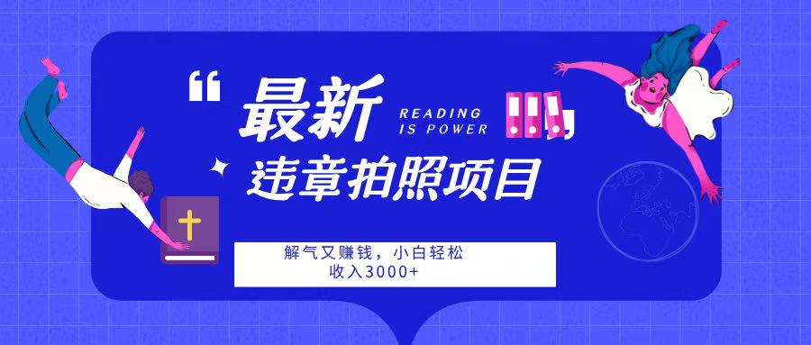 最新违章拍照项目，解气又赚钱，随手一拍，轻松收入3000AI写作变现实战课|独家社群运营赚钱项目|下班后轻松增加第二收入戴笠的金库