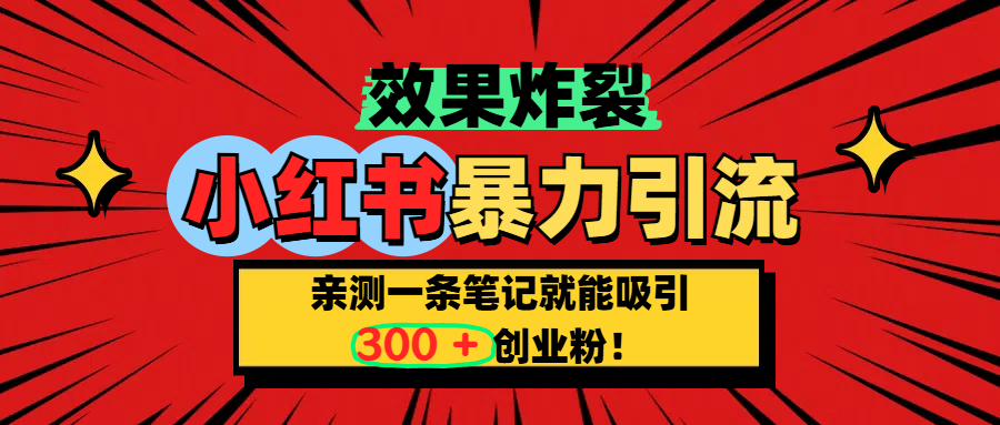小红书炸裂玩法，亲测一条笔记就能吸引300+精准创业粉！AI写作变现实战课|独家社群运营赚钱项目|下班后轻松增加第二收入戴笠的金库