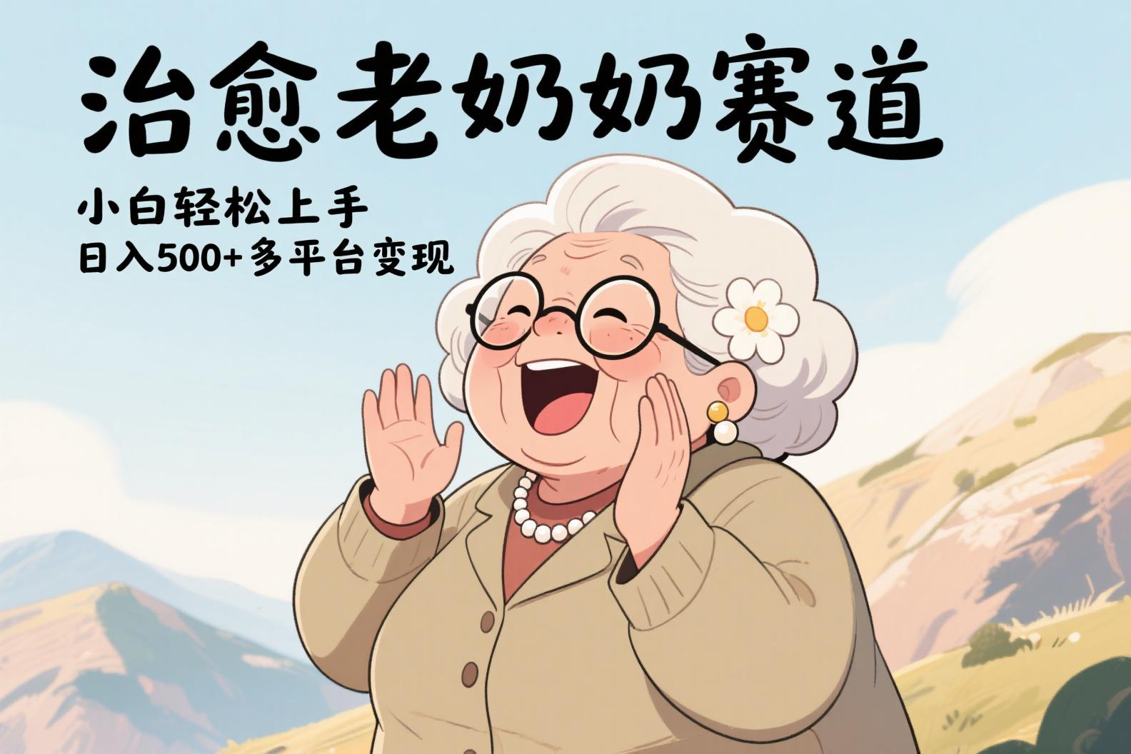 视频号治愈老奶奶赛道，小白轻松上手，日入500+多平台变现AI写作变现实战课|独家社群运营赚钱项目|下班后轻松增加第二收入戴笠的金库