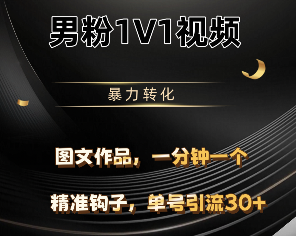男粉1V1视频，硬改摄像头，高客单暴力转化，单日600+AI写作变现实战课|独家社群运营赚钱项目|下班后轻松增加第二收入戴笠的金库
