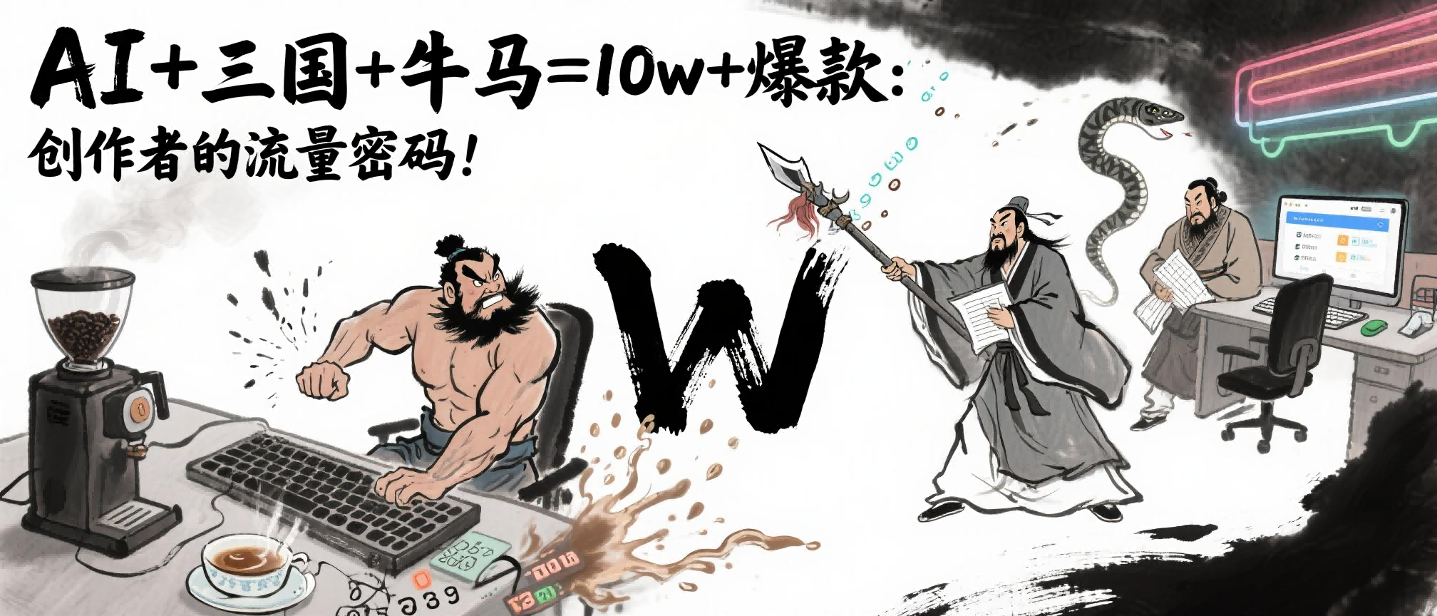 AI+三国+牛马=10w+爆款：创作者的流量密码！AI写作变现实战课|独家社群运营赚钱项目|下班后轻松增加第二收入戴笠的金库