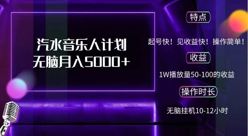抖音汽水音乐人，计划无脑月入5000+AI写作变现实战课|独家社群运营赚钱项目|下班后轻松增加第二收入戴笠的金库