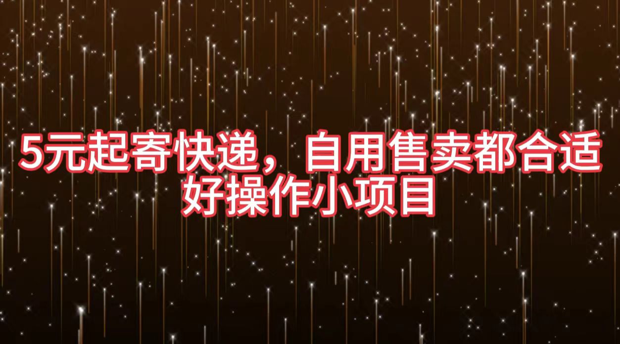 5元起寄快递，自用售卖都合适，好操作小项目AI写作变现实战课|独家社群运营赚钱项目|下班后轻松增加第二收入戴笠的金库