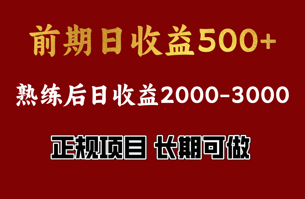 前期日收益500，熟悉后日收益2000左右，正规项目，长期能做，兼职全职都行AI写作变现实战课|独家社群运营赚钱项目|下班后轻松增加第二收入戴笠的金库