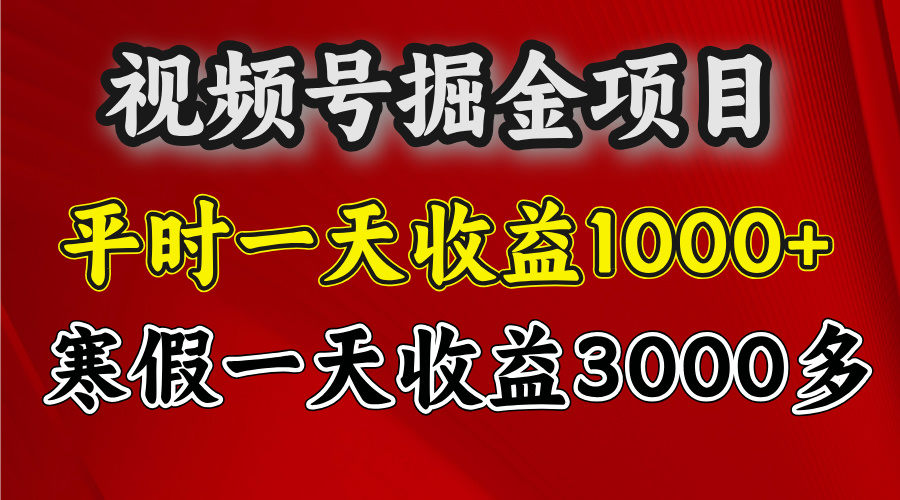 视频号掘金项目，寒假一天收益3000多AI写作变现实战课|独家社群运营赚钱项目|下班后轻松增加第二收入戴笠的金库