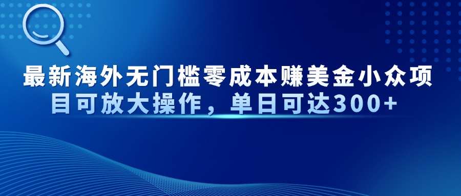 最新海外无门槛美金小众项目可放大操作，单日可达300+AI写作变现实战课|独家社群运营赚钱项目|下班后轻松增加第二收入戴笠的金库