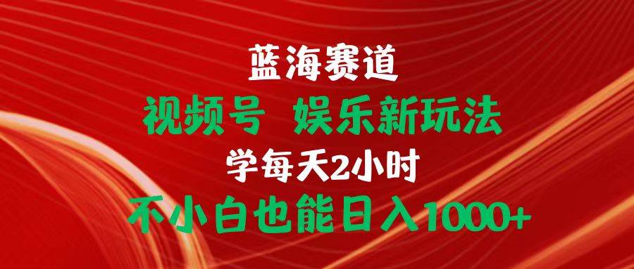 蓝海赛道视频号 娱乐新玩法每天2小时小白也能日入1000+AI写作变现实战课|独家社群运营赚钱项目|下班后轻松增加第二收入戴笠的金库