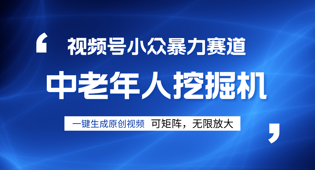 视频号新手逆袭密码！超小众暴力赛道，中老年人深信不疑，原创通过率拉满AI写作变现实战课|独家社群运营赚钱项目|下班后轻松增加第二收入戴笠的金库